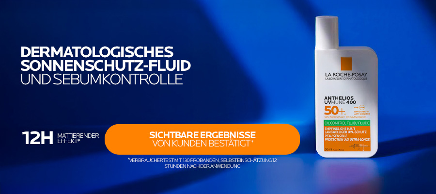 La Roche Posay Anthelios Sonnenschutzfluid LSF 50+. Für ölige Haut.